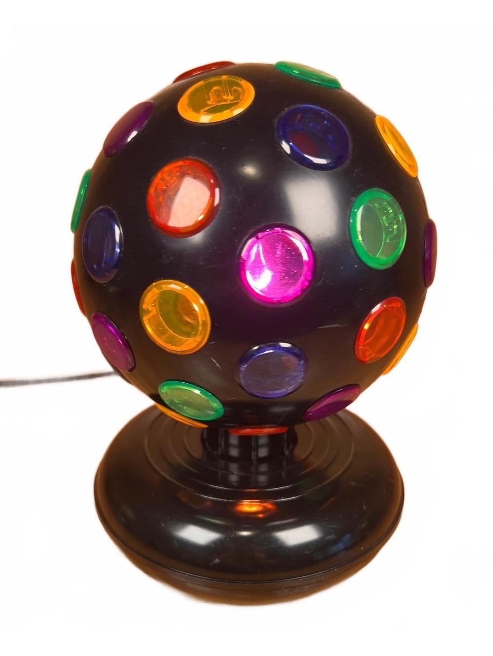 Vintage J&R Brothers Colorful Disco Ball Lamp Model 4155B